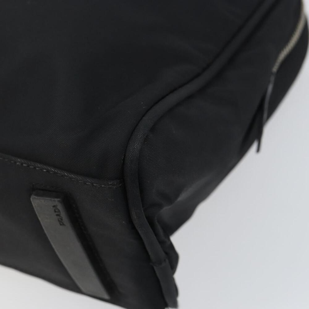 PRADA Hand Bag Nylon Black Silver Auth 159051 - Picture 8 of 16